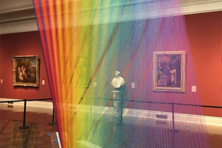Gabriel Dawe 的线性建筑——彩虹之光
